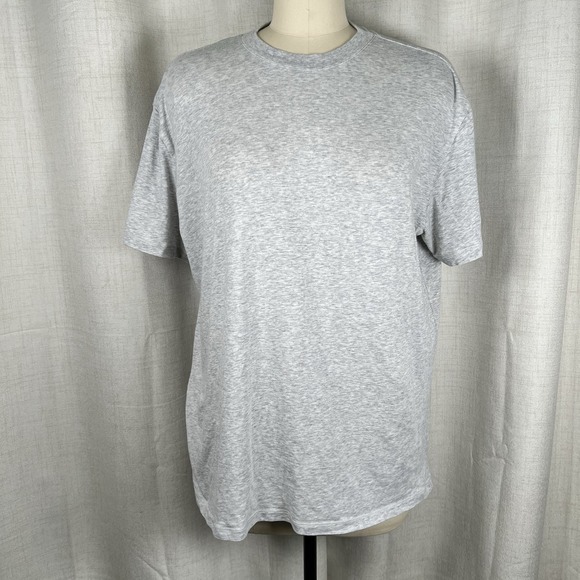 SKIMS Tops - Skims Boyfriend Fit TShirt Heathered Gray Crewneck Women's XL Minimalist